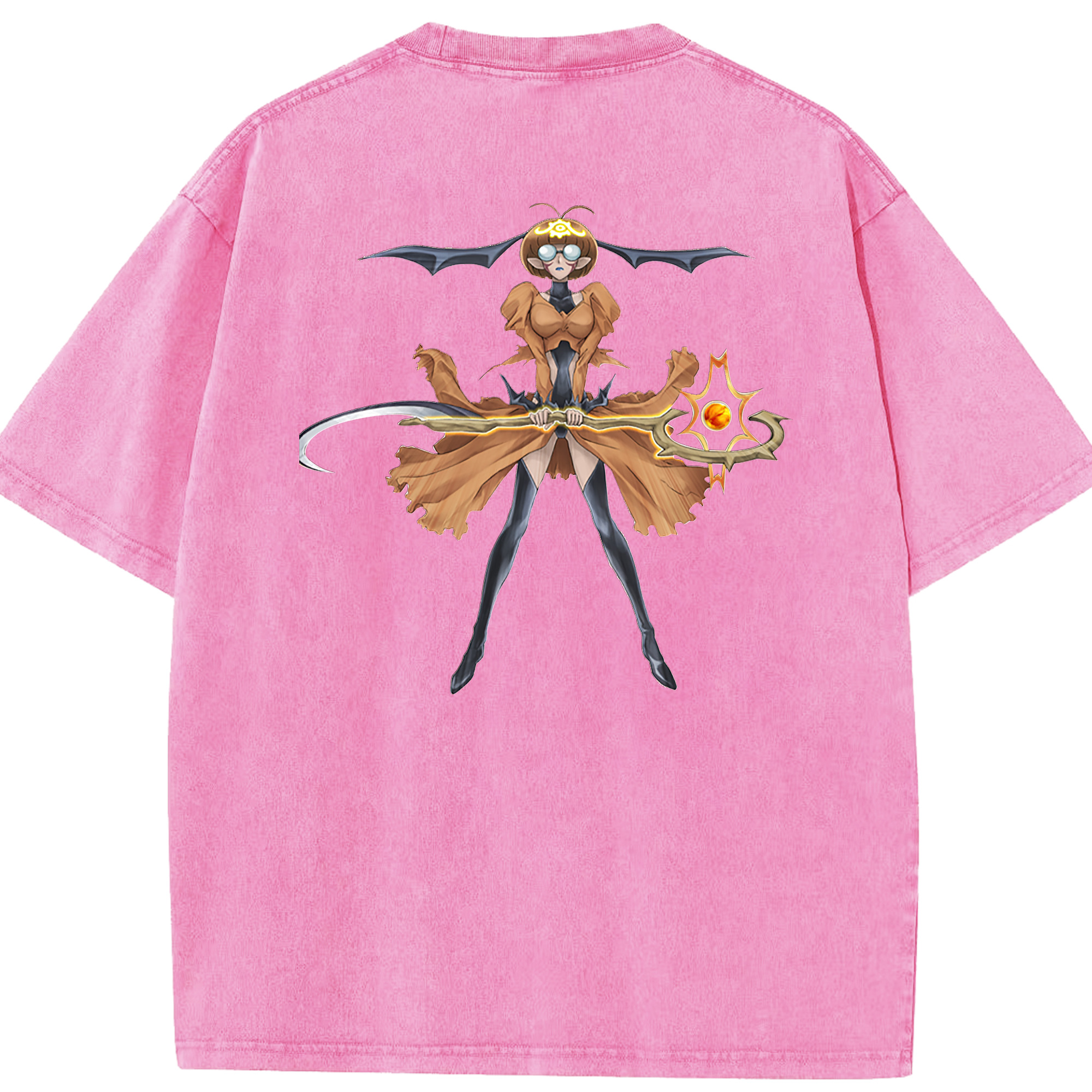 （画像用） 遊☆戯☆王 Yu-Gi-Oh! 綿100% ヴィンテージ風 半袖Tシャツ（背面プリント）